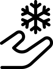 Snowflake line icon