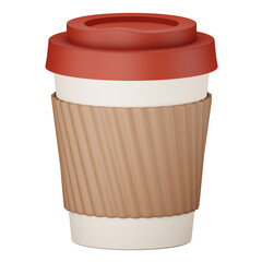 coffee cup 3d illustration
