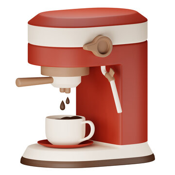 coffee machine 3d illustration