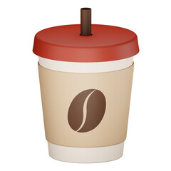 coffee cup 3d illustration