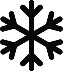 Flat style illustration of air conditioning snowflake icon isolated