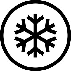 Snowflake line icon