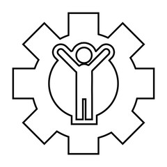 Working, employee, job icon