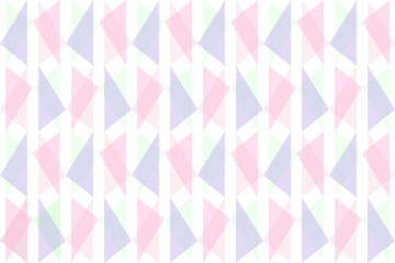 Semless Pattern With Triangles in Pastel Color
