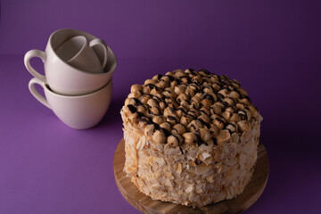 photo whole cake top view