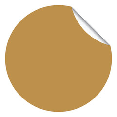 Gold Round Banner or Label