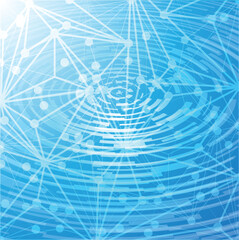 modern retro futuristic background . Retro wave poster .Vector design composition with various geometric shapes 