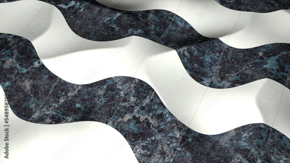 Aufkleber abstract striped fabric in rippling motion. motion. wavy lines pattern of a moving cloth.