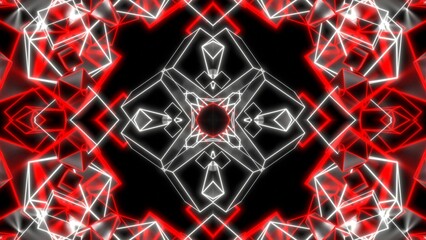 VJ 線対象 シームレス ナイトクラブ 赤 黒 白 [別Verあり]
