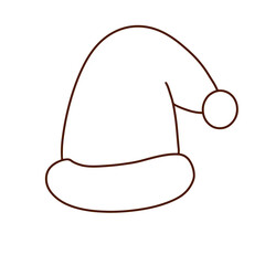 christmas hat cap clothing santa claus doodle hand drawn