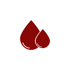 Fototapeta premium Drop of blood png symbol isolated on transparent background