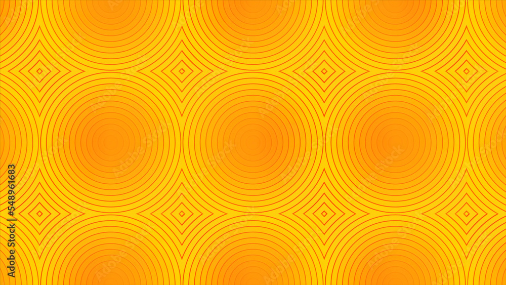 Poster hypnotic pattern background with vibrating circles. motion. psychedelic circles in pattern on colore
