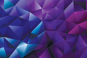 Polygonal rainbow mosaic background. Abstract low poly vector illustration. Triangular pattern, copy space. Template geometric business design with triangle for poster, banner, card, flyer