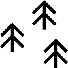 Forest line icon 