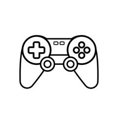 Obraz premium Joystick videogame controller. Gamer controlling device vector icon.