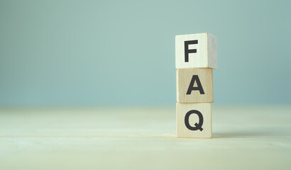 FAQ - Frequently asked questions concept. Collection of frequently asked questions on any topic and...