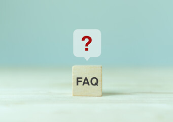 FAQ - Frequently asked questions concept. Collection of frequently asked questions on any topic and answers. FAQ in websites, social networks, business. Marketing and customer service.