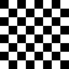 Black and white background squares, pattern, simple grid. Black and white checkered abstract background. Chess board. Abstract vector illustration