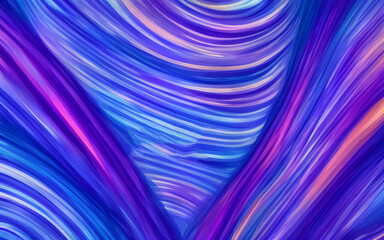 Wavy pattern in purple, blue and pink. Abstract art. Wallpaper. Illustration.