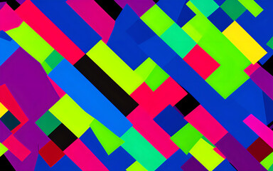 Abstract background, wallpaper, illustration. Angles, squares, colorful.