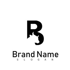 Obraz premium b logo creative design vector business
