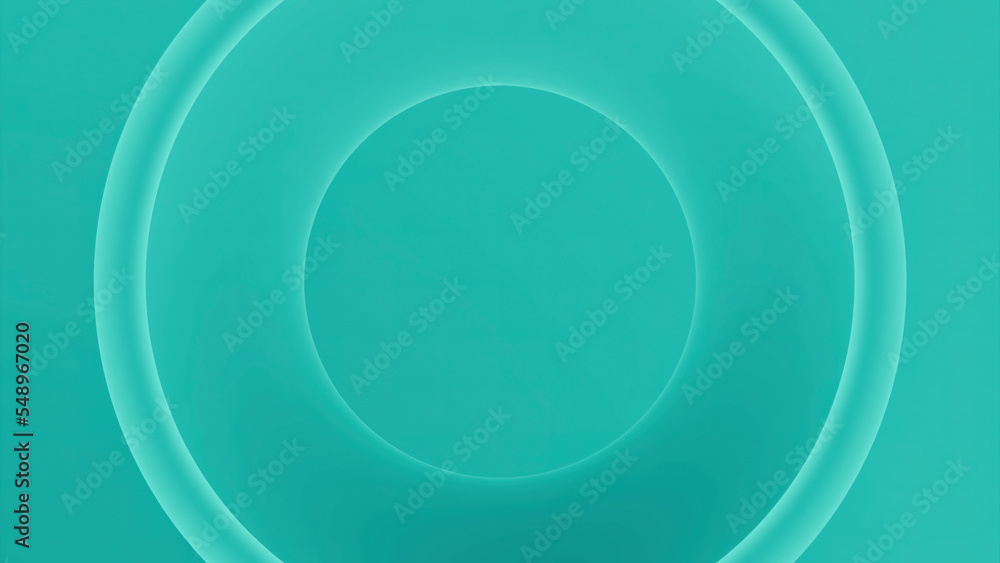 Aufkleber slow moving 3d rings. design. stylish animation with moving centralized circles. rings move in cente
