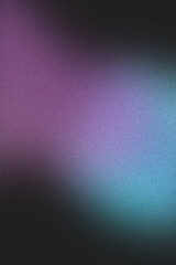 abstract noisy blur black, magenta and blue background with copy space