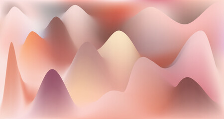 Hump surface gradient wavy vector background fluid colors. Cool hump gradient graphic design.