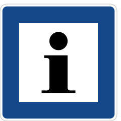 Information point sign, Service Signs, road signs germany