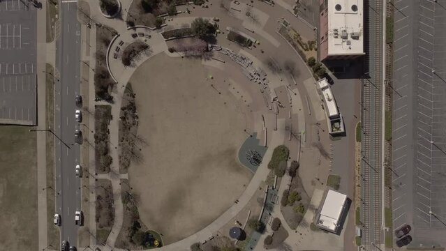 Overhead View of the First Ward Park in Charlotte