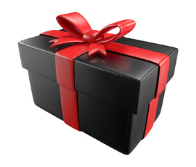 Christmas gift box in cartoon 3d render