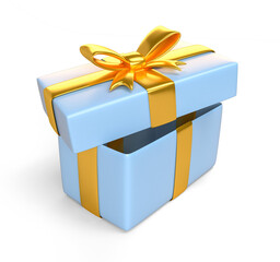 Christmas gift box in cartoon 3d render