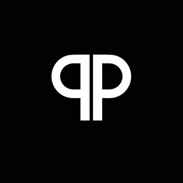 QP QP Logo Design, Creative Minimal Letter QP QP Monogram