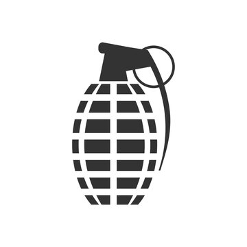 Grenage icon. Explosion element background vector ilustration.
