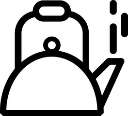 Camping, picnic line icon