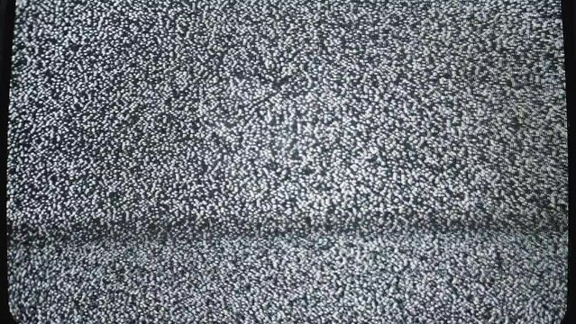 Realistic tv noise effect on vintage television
