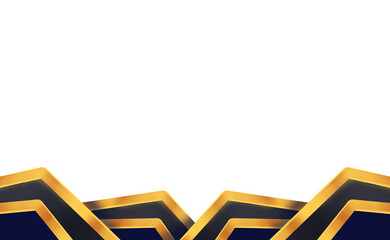 Frame luxury gold border design 