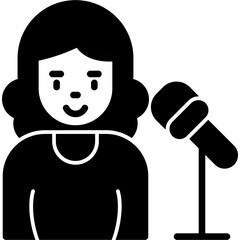 Host Woman Icon
