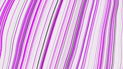 Flow of colorful lines with waves. Motion. Background of multicolored lines and wavy distortions. Wavy flow and fluctuations in linear flow of bands