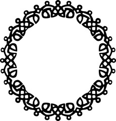 frame with ornament vector design