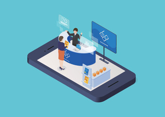 アイソメトリック｜メタバース展示会・オンライン展示会・バーチャル展示会｜mayucolor01