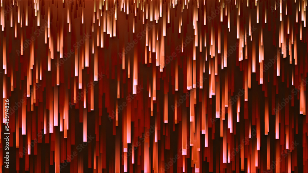 Poster Background with lines moving down. Motion. Stream of lines moves down like rain. Dangerous stream with bright stripes and lines