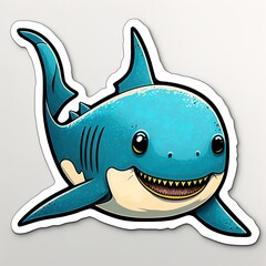 Cute Shark sticker