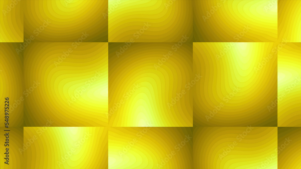 Poster background with square sections and moving stripes. motion. stylish animated background with pattern