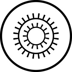 Virus, germ line icon