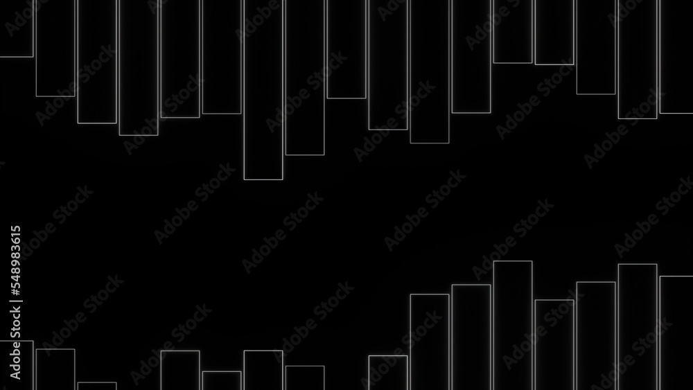 Poster black background. design.clear graphics in animation that hammer in different directions.