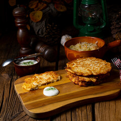 Rustykalne Fuczki bieszczadzkie na desce.