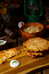 Rustykalne Fuczki bieszczadzkie na desce.