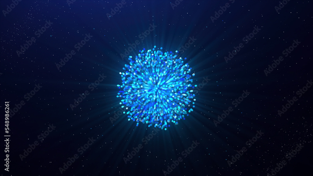 Poster glowing bundle of explosive energy. motion. discovery of explosive flow forming dense clot. energy p