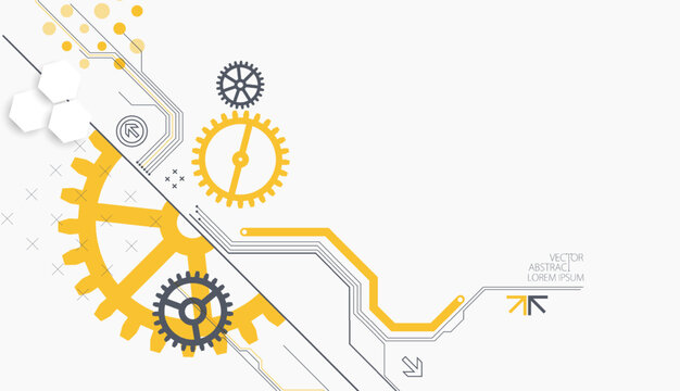 recommend clip art: Abstract technology background. Cogwheels ART theme. Vector illustration